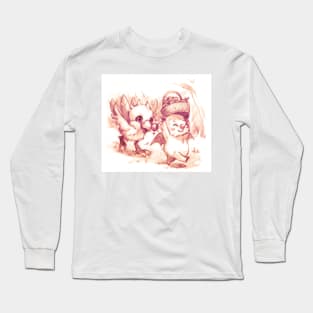 Baby Chocobo & Moguri Long Sleeve T-Shirt